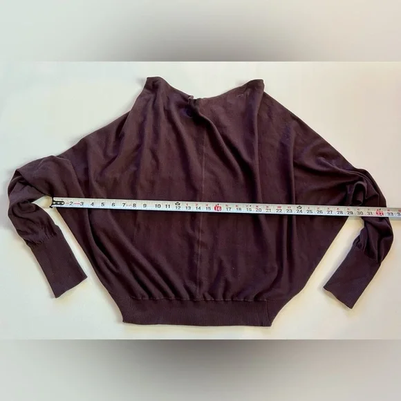 All Saints NWOT Elgar Cowl Sweater Burgundy - Picture 9 of 11